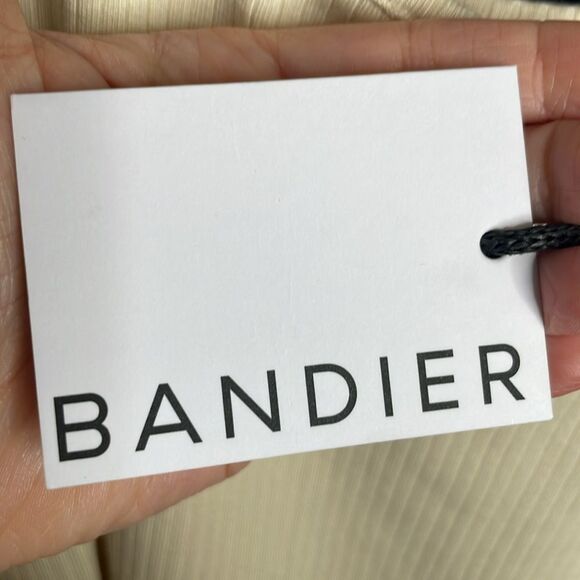 NWT WSLY Essex Ribbed Square Neck Tank Top Sz Medium Sand Bandier - Picture 4 of 4